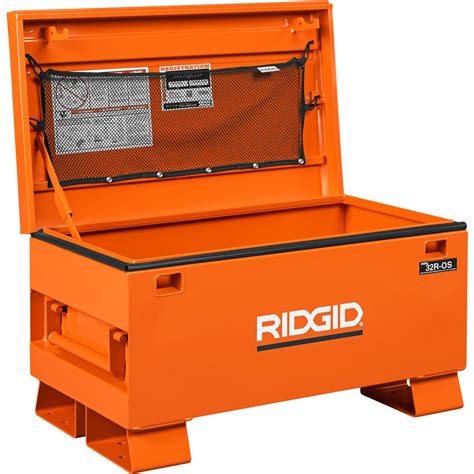 rigid steel job site tool box|ridgid job site storage box.